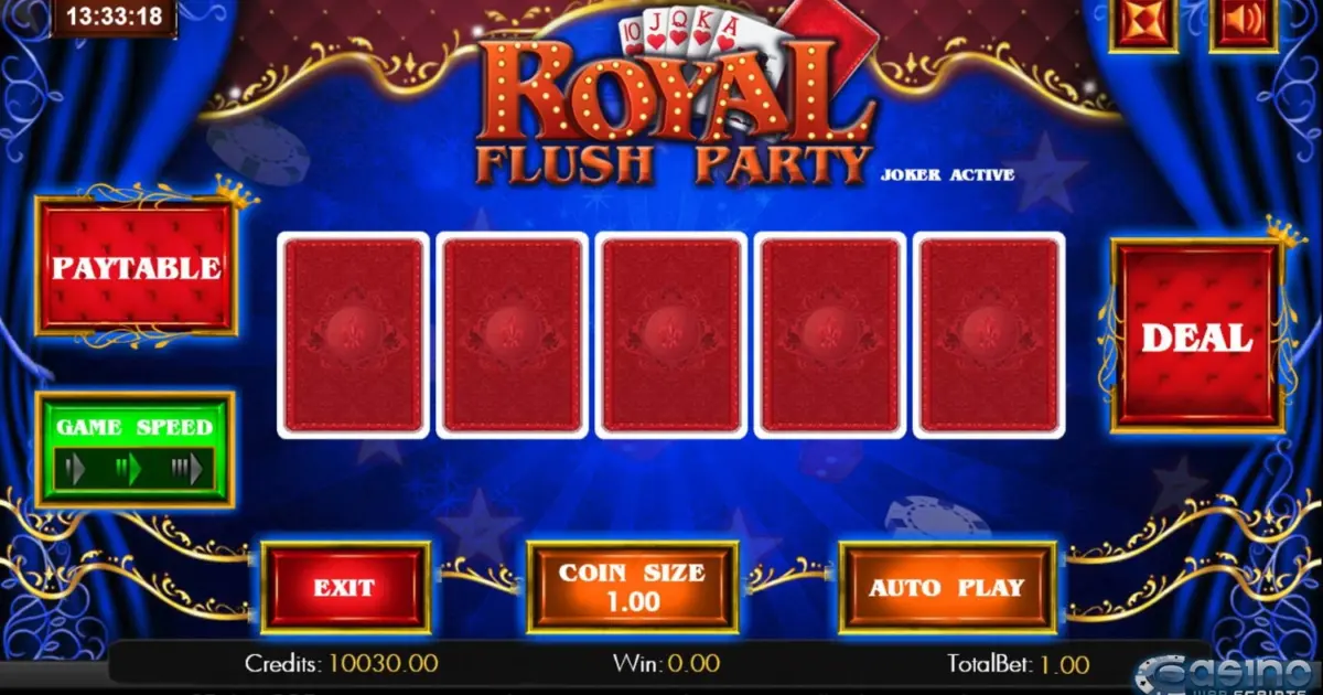 Royal Flush Party Video Poker — screenshot