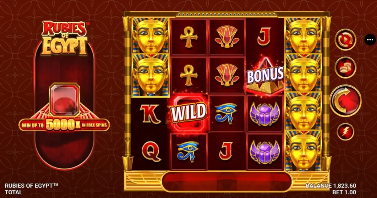 Rubies of Egypt Slot — screenshot