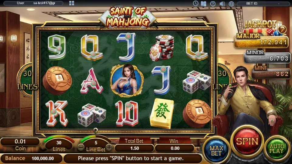 Saint of Mahjong Slot — screenshot