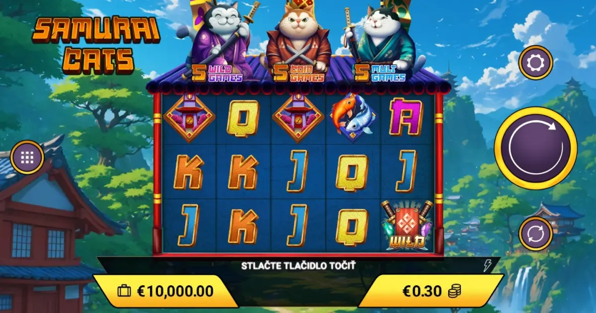 Samurai Cats Slot — screenshot
