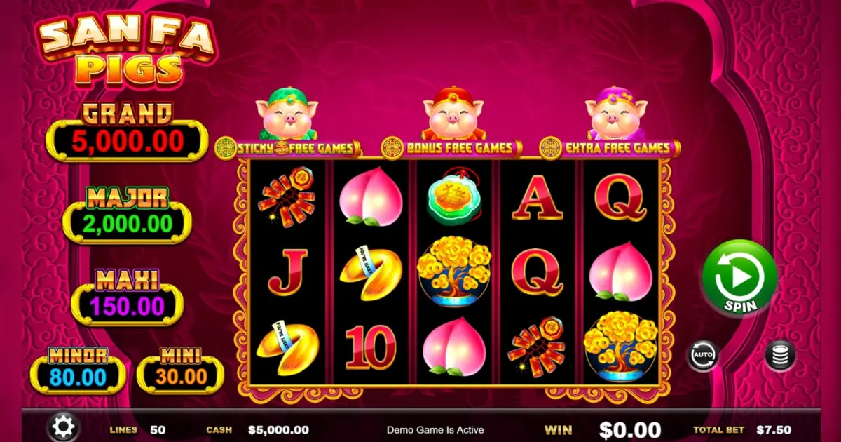 San Fa Pigs Slot — screenshot