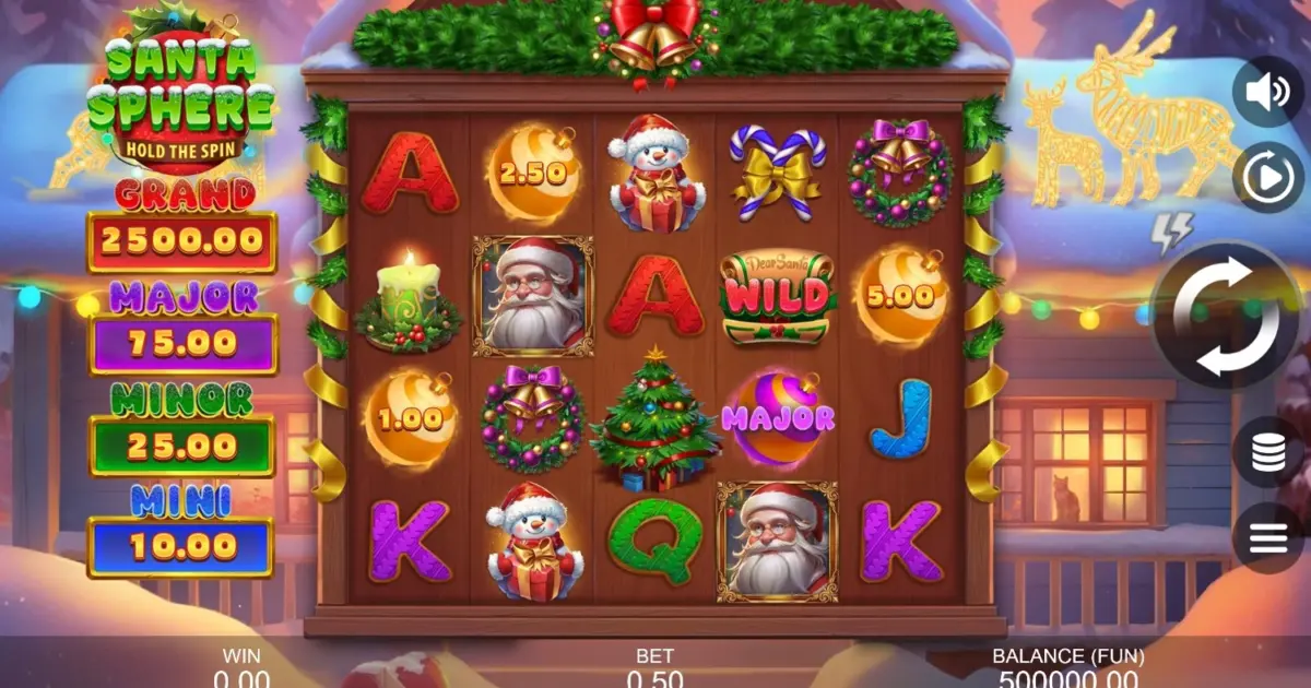 Santa Sphere: Hold the Spin Slot — screenshot