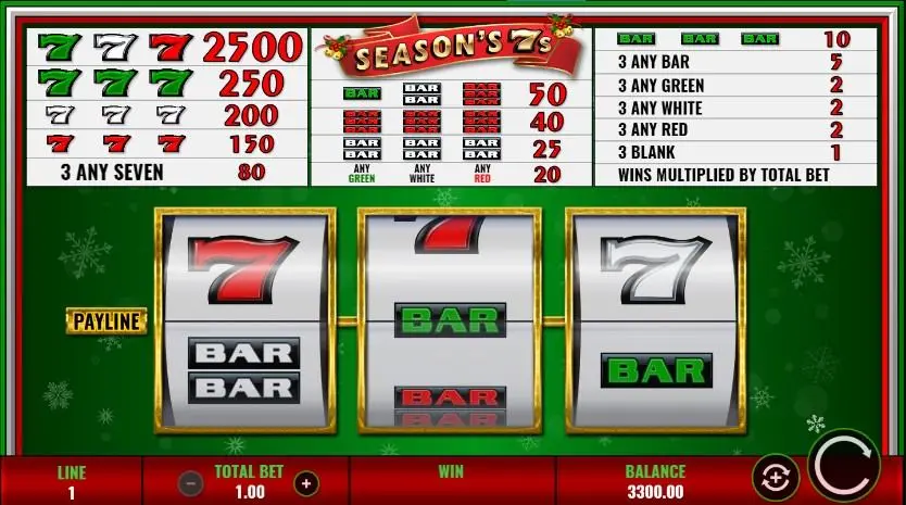 Season’s 7s Slot — screenshot