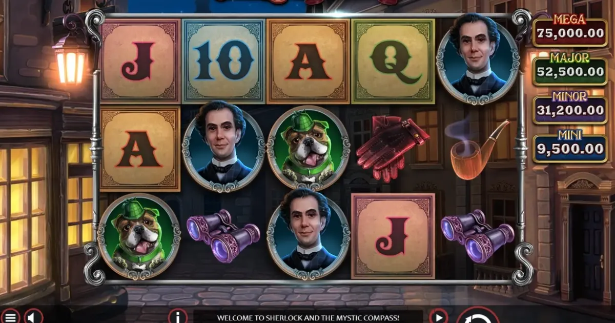 Sherlock and the Mystic Compass Slot — screenshot