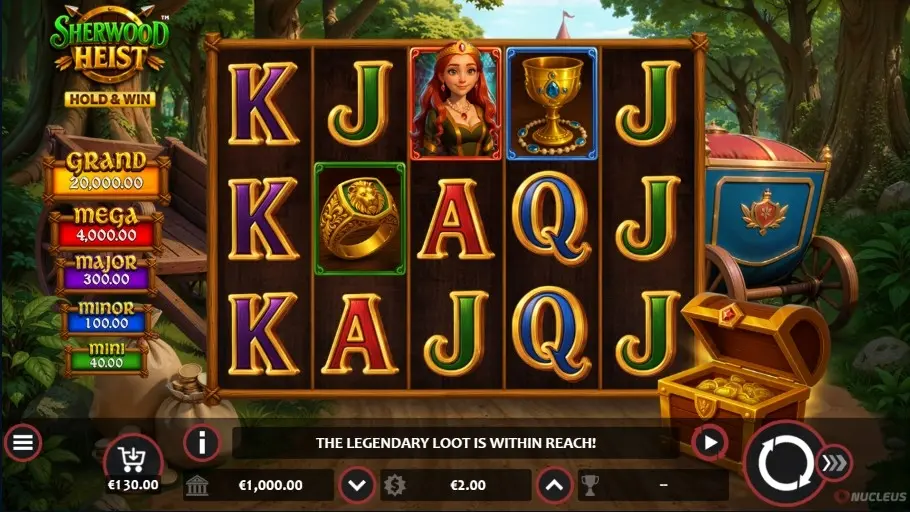 Sherwood Heist Hold & Win Slot — screenshot