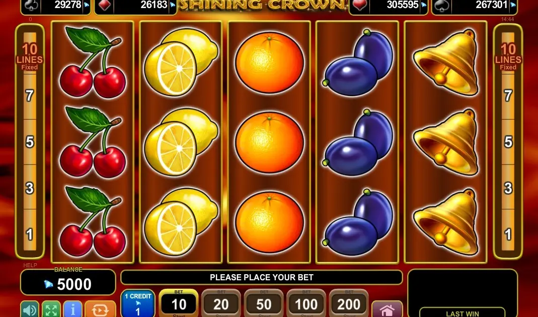 Shining Crown Slot — screenshot