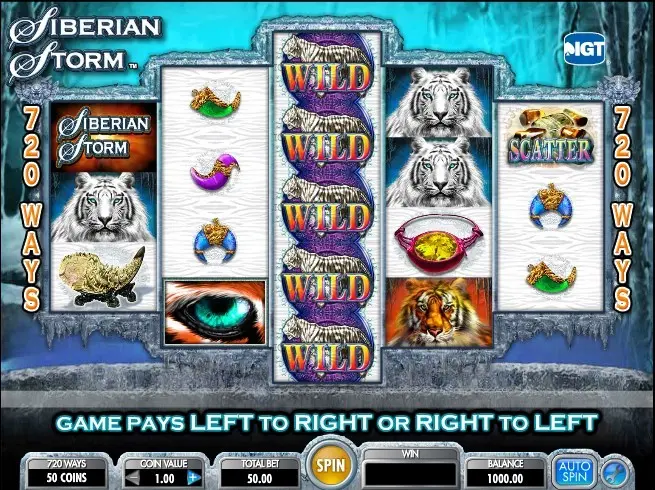 Siberian Storm Slot — screenshot