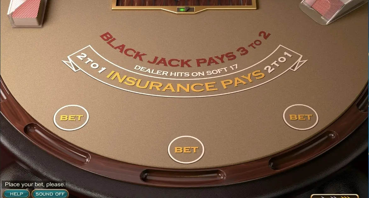 Single Deck Blackjack (Nucleus Gaming) — screenshot