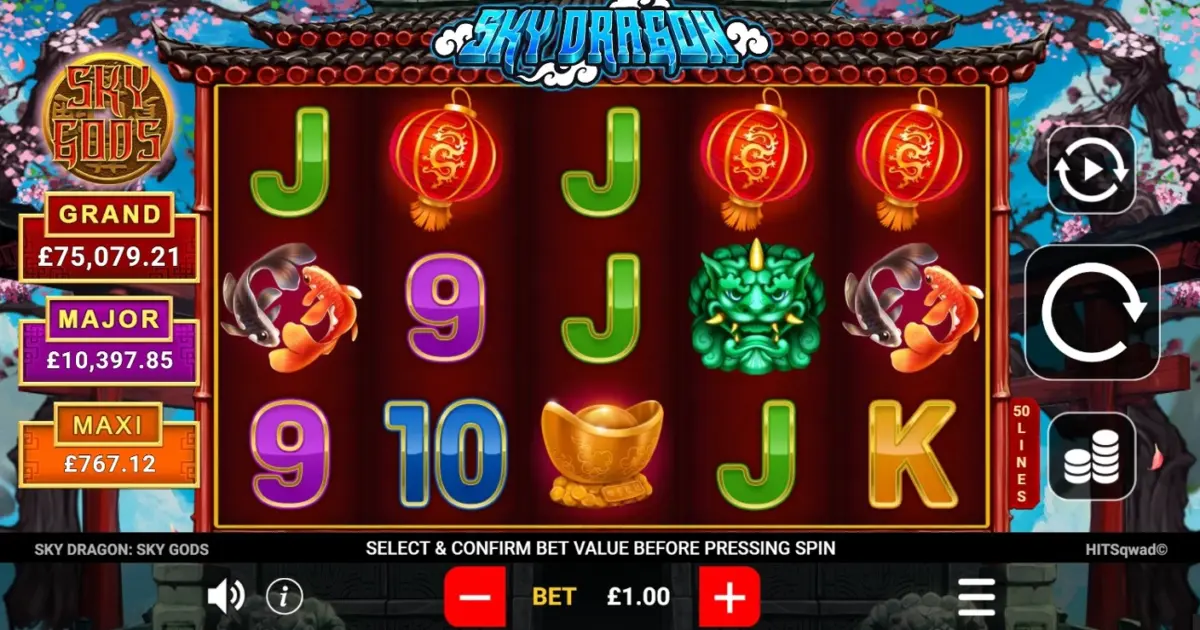 Sky Dragon Slot — screenshot
