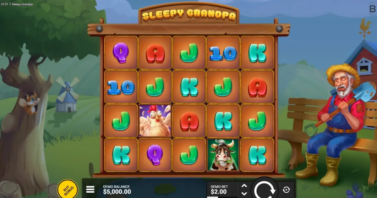 Sleepy Grandpa Slot — screenshot