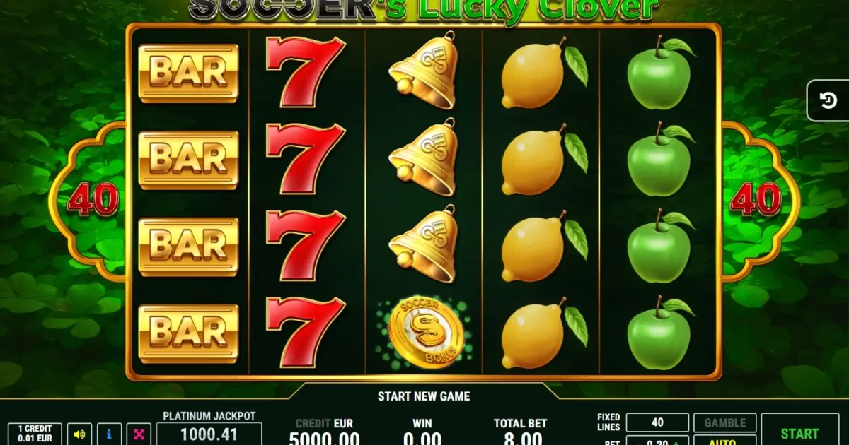 Soccer’s Lucky Clover Slot — screenshot