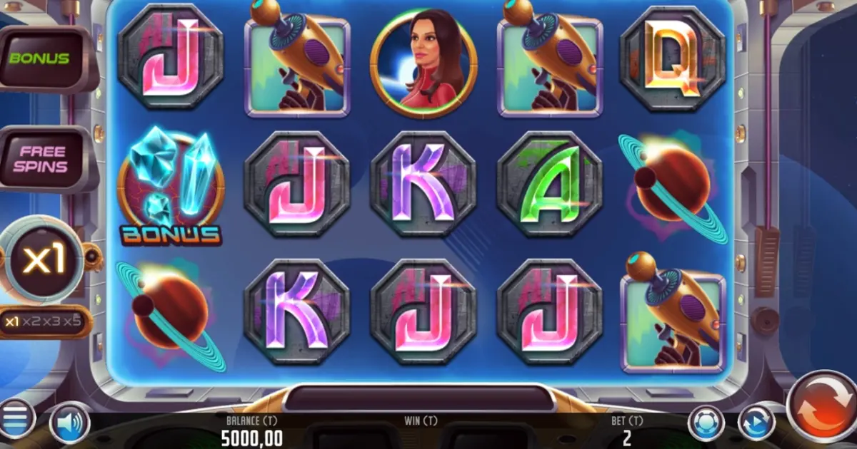 Sonia Monroy El Planeta de las Gemas Slot — screenshot