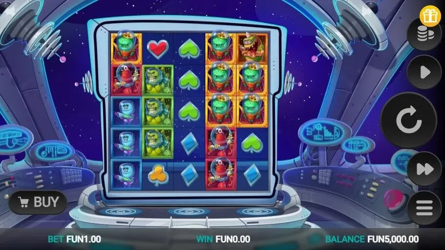 Space Attacks Dream Drop Slot — screenshot