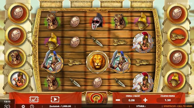 Spartacus Call to Arms Slot — screenshot