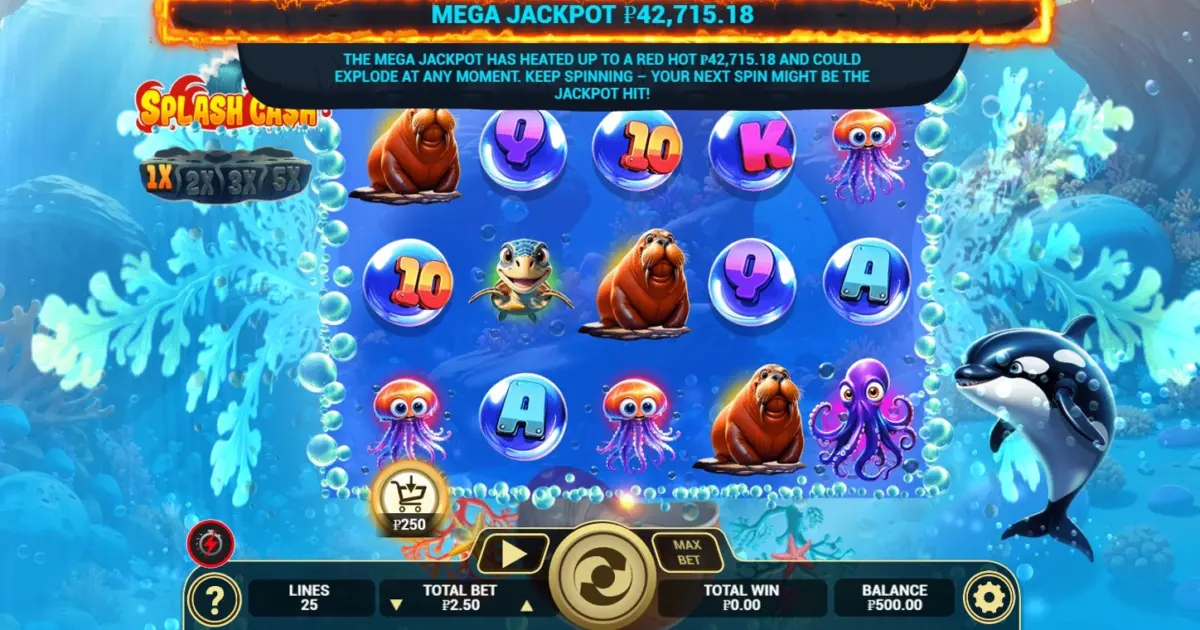 Splash Cash Slot — screenshot
