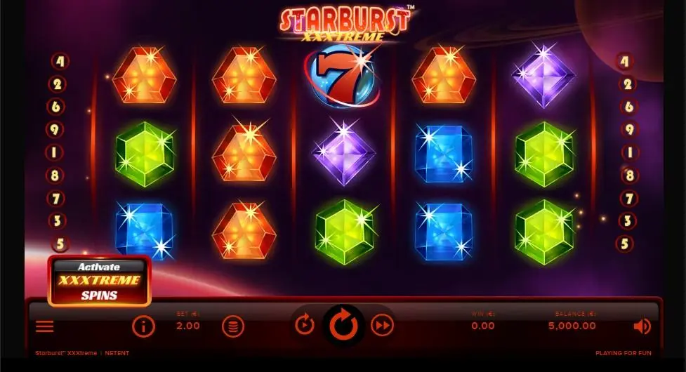 Starburst XXXtreme Slot — screenshot