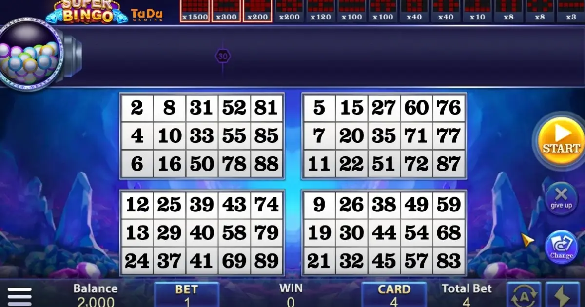Super Bingo — screenshot