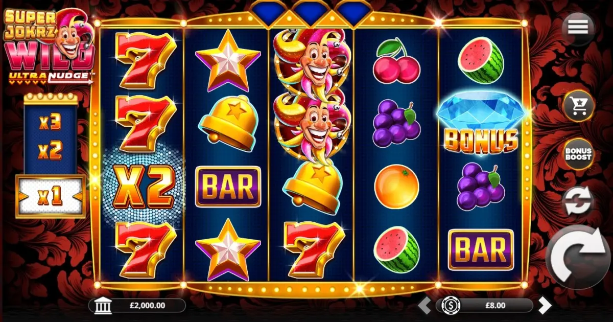 Super Jokrz Wild Ultra Nudge Slot — screenshot