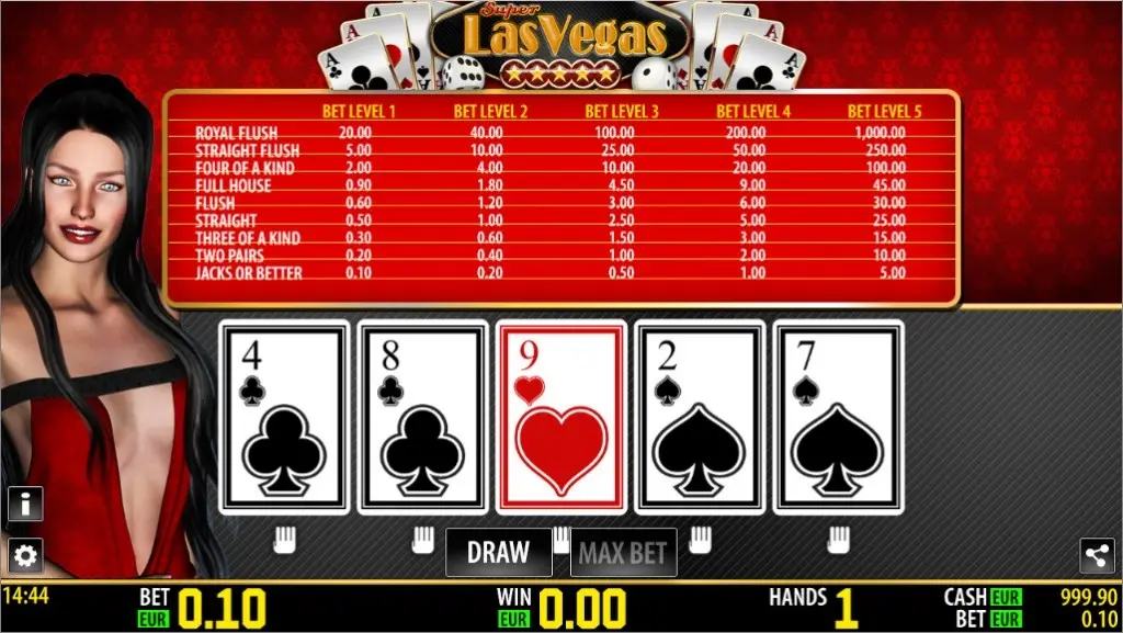 Super Las Vegas Video Poker — screenshot