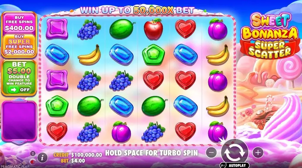 Sweet Bonanza Super Scatter Slot — screenshot