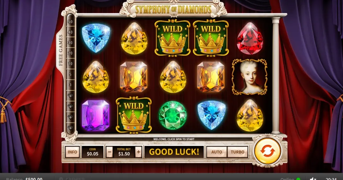 Symphony of Diamonds Slot — screenshot