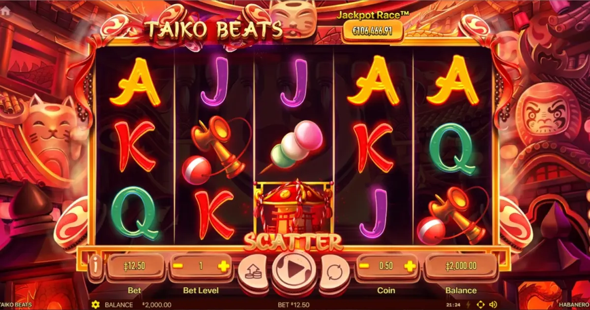 Taiko Beats Slot — screenshot