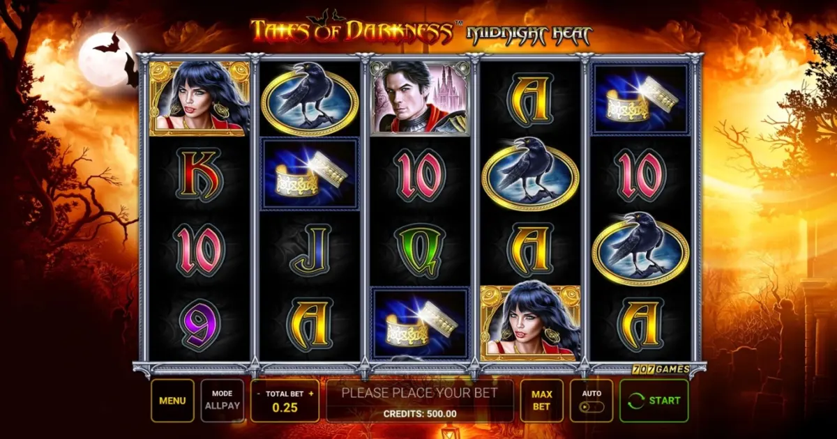 Tales of Darkness Midnight Heat Slot — screenshot