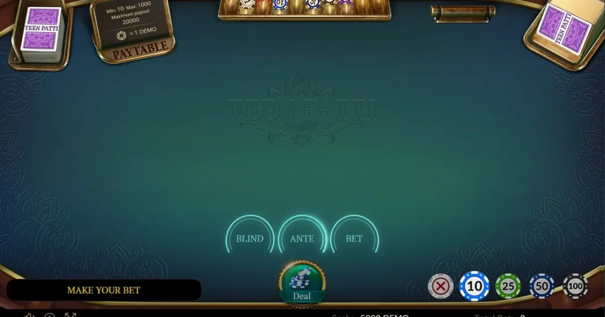 Teen Patti Video Poker — screenshot