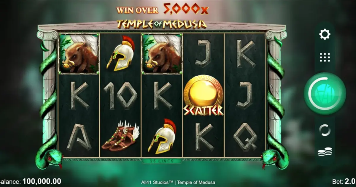 Temple of Medusa Slot — screenshot