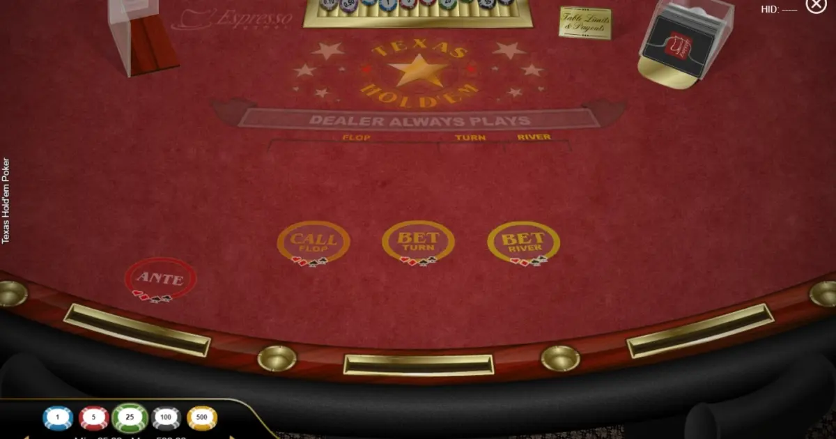 Texas Hold’em Poker (Espresso) — screenshot