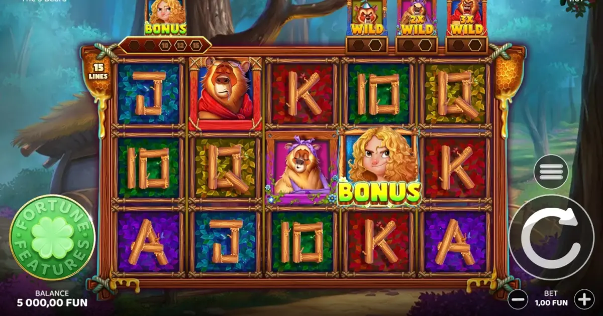 The 3 Bears Slot — screenshot