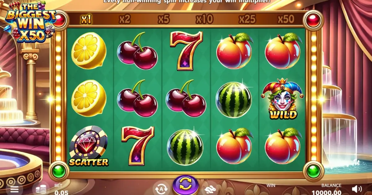 The Biggest Win x50 Slot — screenshot