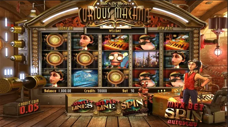 The Courious Machine Slot — screenshot