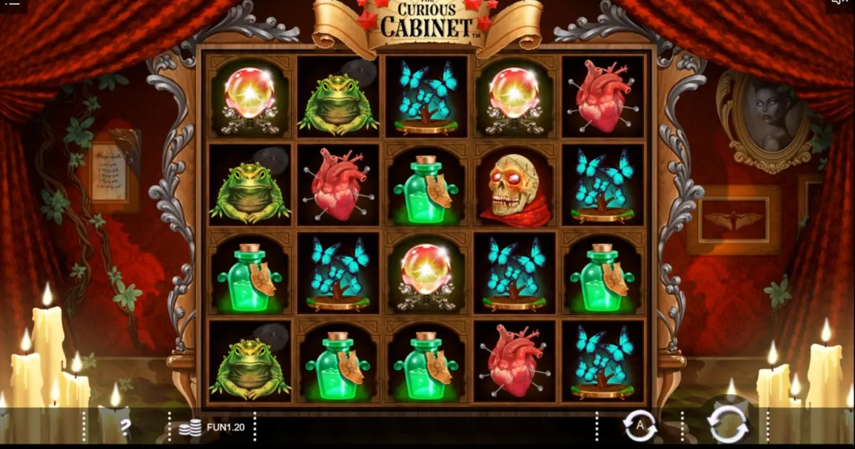 The Curious Cabinet Slot — screenshot