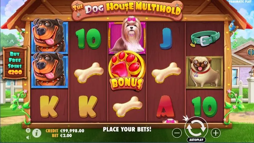 The Dog House Multihold Slot — screenshot