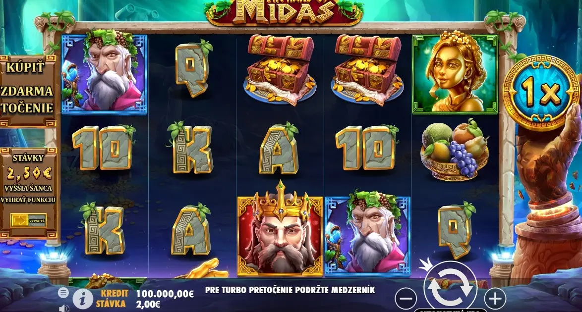 The Hand of Midas Slot — screenshot