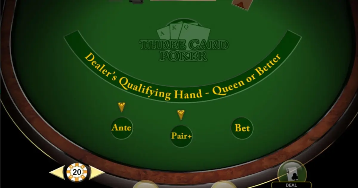 Three Card Poker — screenshot