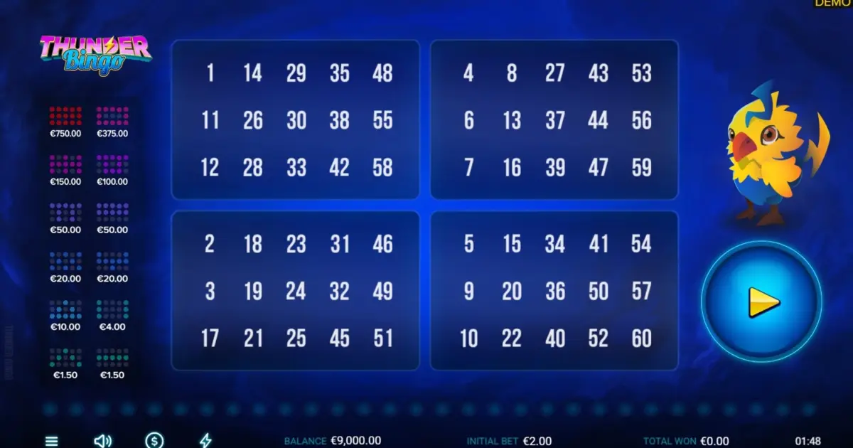 Thunder Bingo — screenshot