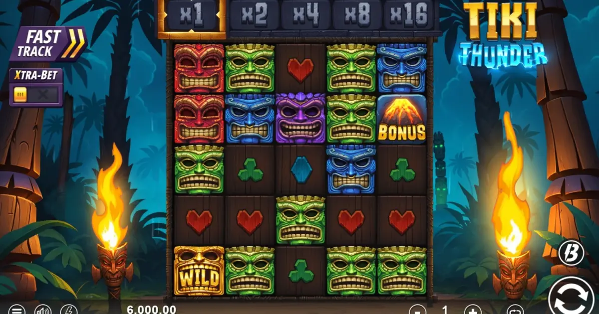 Tiki Thunder Slot — screenshot
