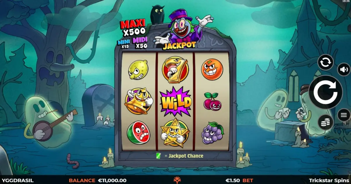 Trickstar Spins Slot — screenshot