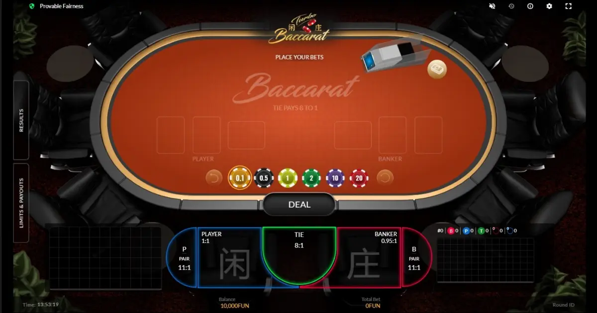 Turbo Baccarat — screenshot