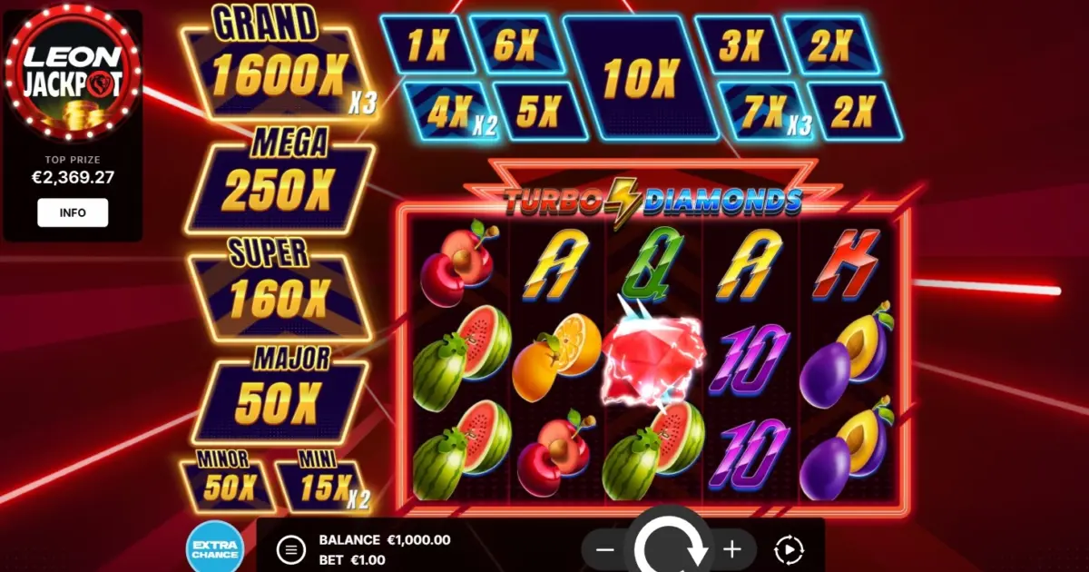 Turbo Diamonds Slot — screenshot