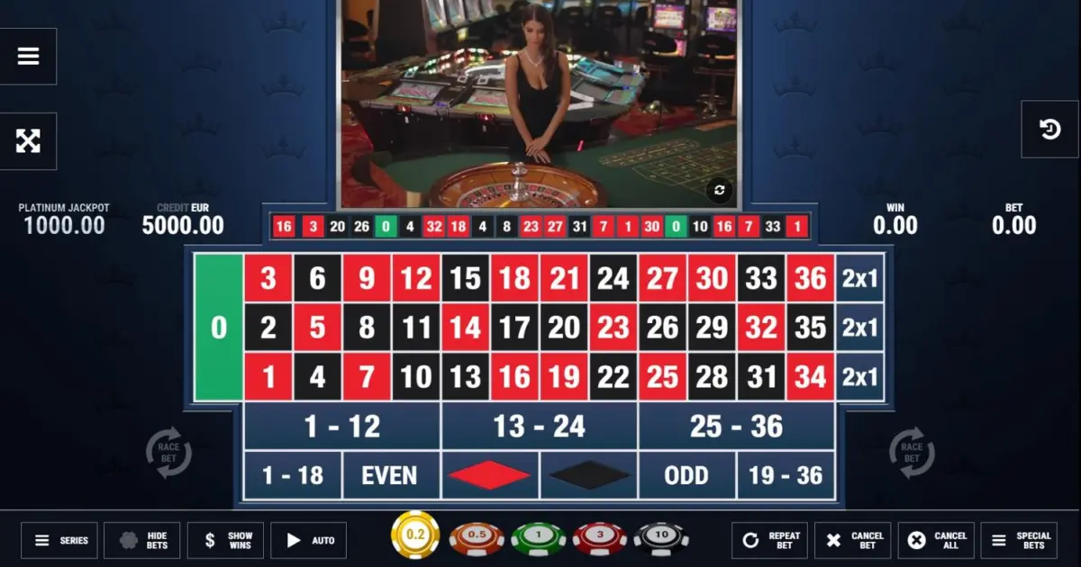 V.I.P. Roulette (Fazi) — screenshot