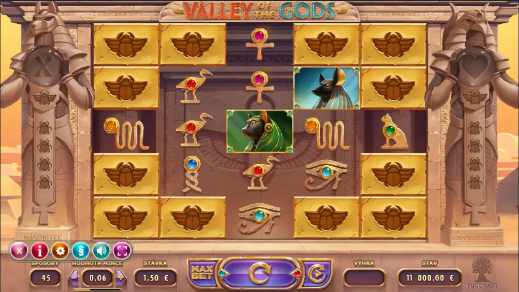 Valley of the Gods Slot — screenshot
