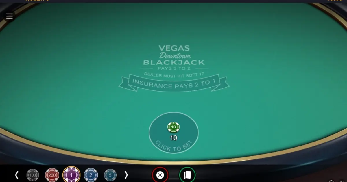 Vegas Downtown Blackjack — screenshot