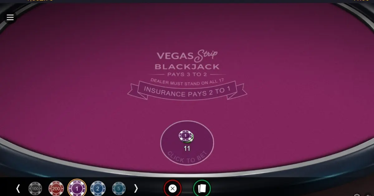Vegas Strip Blackjack — screenshot