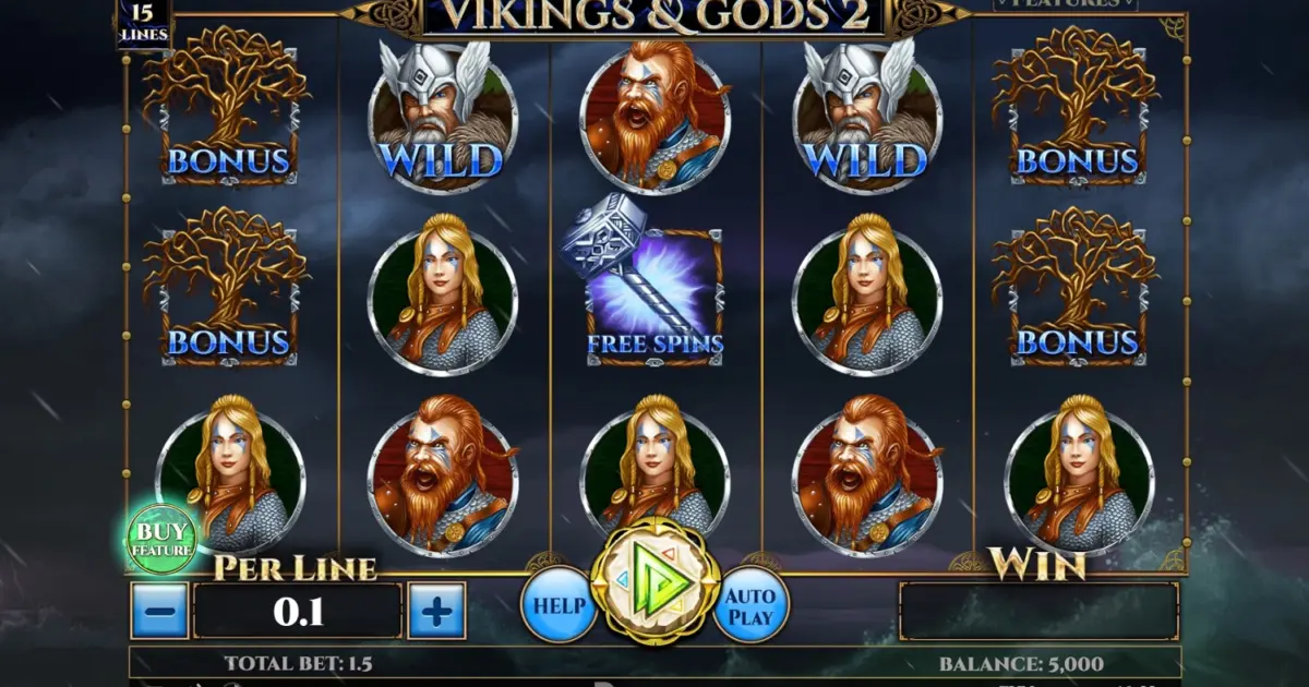 Vikings & Gods 2 – 15 Lines Slot — screenshot