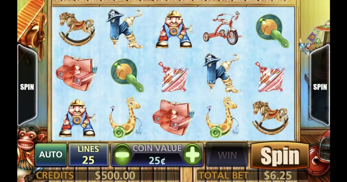 Vintage Toy Room Slot — screenshot