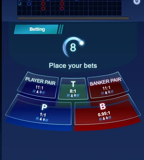 Virtual Baccarat — screenshot