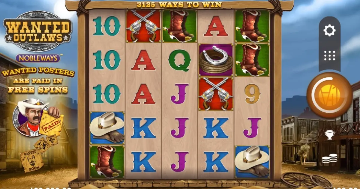 Wanted Outlaws Slot — screenshot